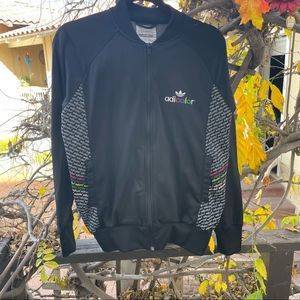 ADIDAS ORIGINALS BK5 Adi-Color Black Series DaVinci zip up track jacket. Size S